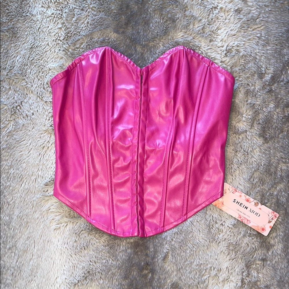 SHEIN Fuchsia Corset Top 💝 NWT